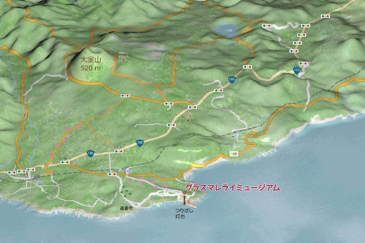 城ヶ崎周辺地図